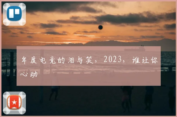 年度电竞的泪与笑,2023,谁让你心动